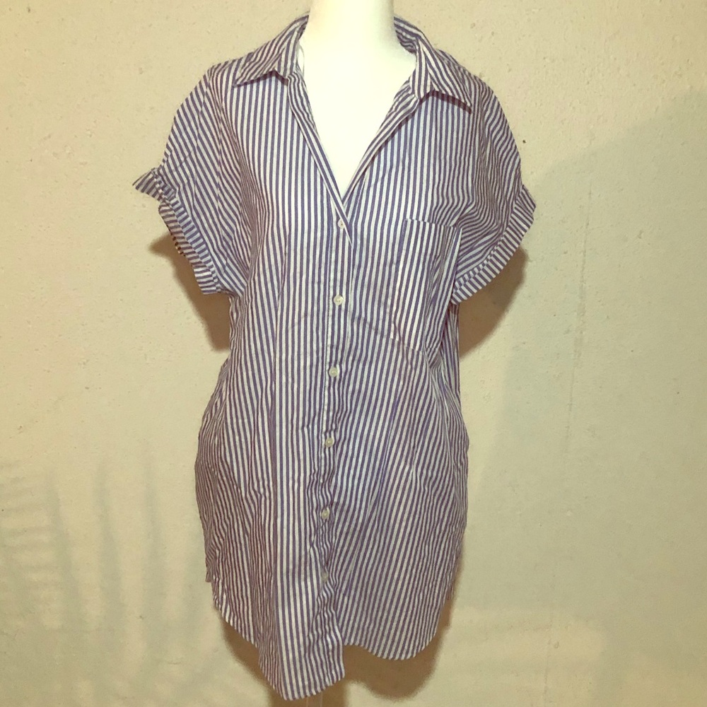 Zara tunic shirt dress sz L